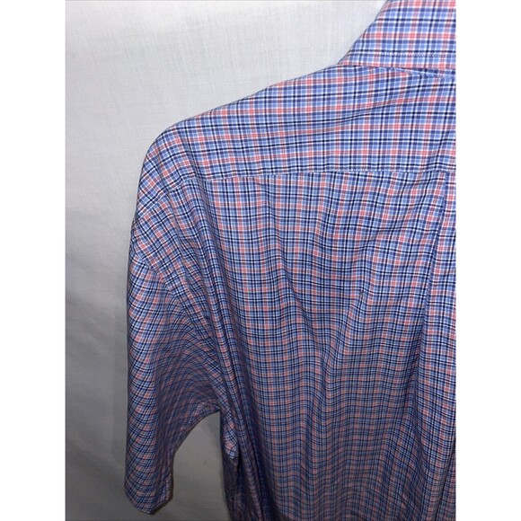 Polo Ralph Lauren Men’s Dress Shirt Size Large Blue Pink Striped Business Formal - Picture 11 of 12